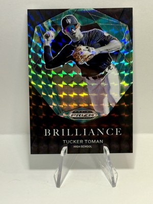 2022 Panini Prizm Draft Brilliance Tucker Toman 1/1 Toronto #BR-TT Blue Jays