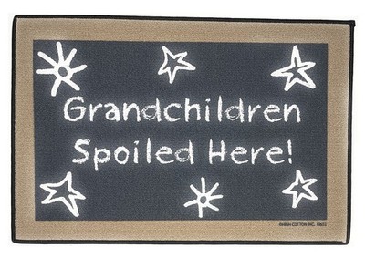 High Cotton Funny Welcome Doormat - Grandchildren Spoiled Here!