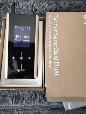 Typhur Sync Gold Wireless WiFi Meat Thermometer, 2 Slim Probes, 6 Sensors, 10...