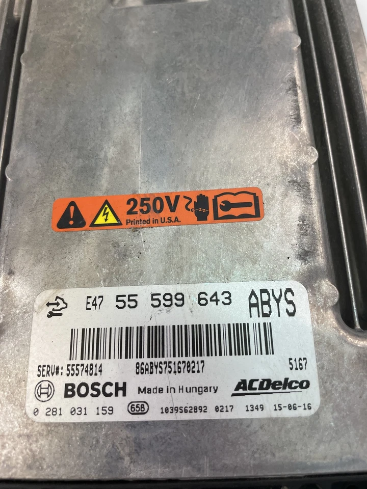 Centralina motore OPEL INSIGNIA A G09 ECU 55599643 0281031159 28186554 - Immagine 2 di 4