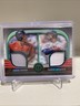 2023 Topps Tribute Dual Relics 2 Player Rafael Devers, Xander Bogaerts Green /99