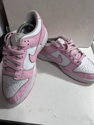 Nike Dunk Low White Soft Pink GS Size 5.5Y 7W    FB9109-125