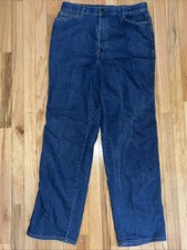 Vintage LEVI Jeans Mens 35x32.5 Blue Denim Orange Tab 29626 9117 USA Made 80s