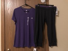 Large Purple Adidas Workout Outfit