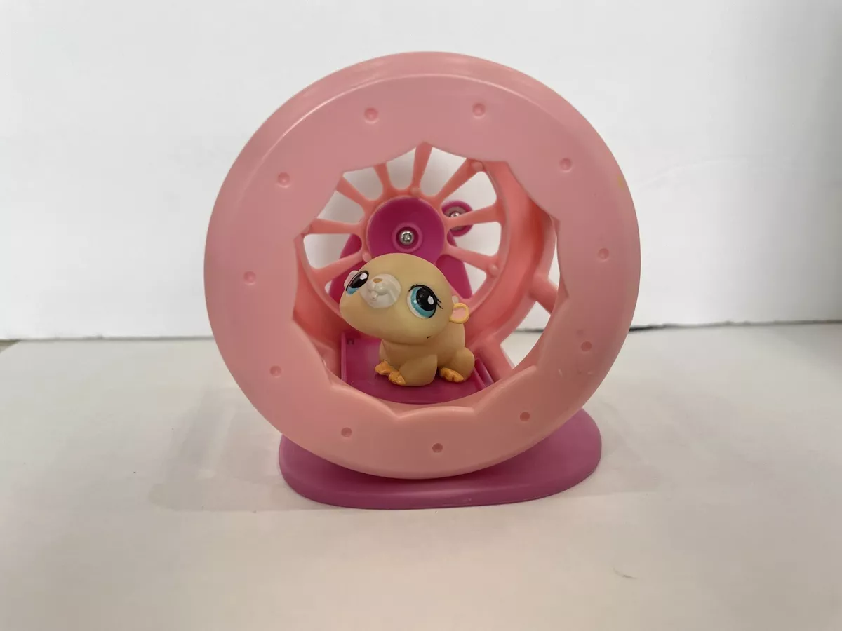Littlest pet shop Hamster 137 with hamster Wheel