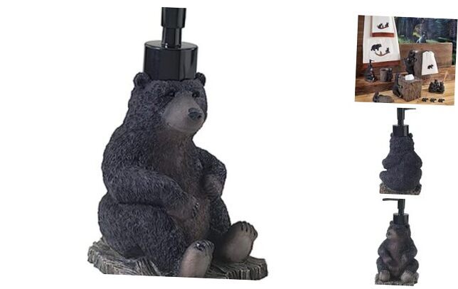 - Soap Dispenser/Resin Countertop Accessories, Animal Bathroom Lotion Pump-image