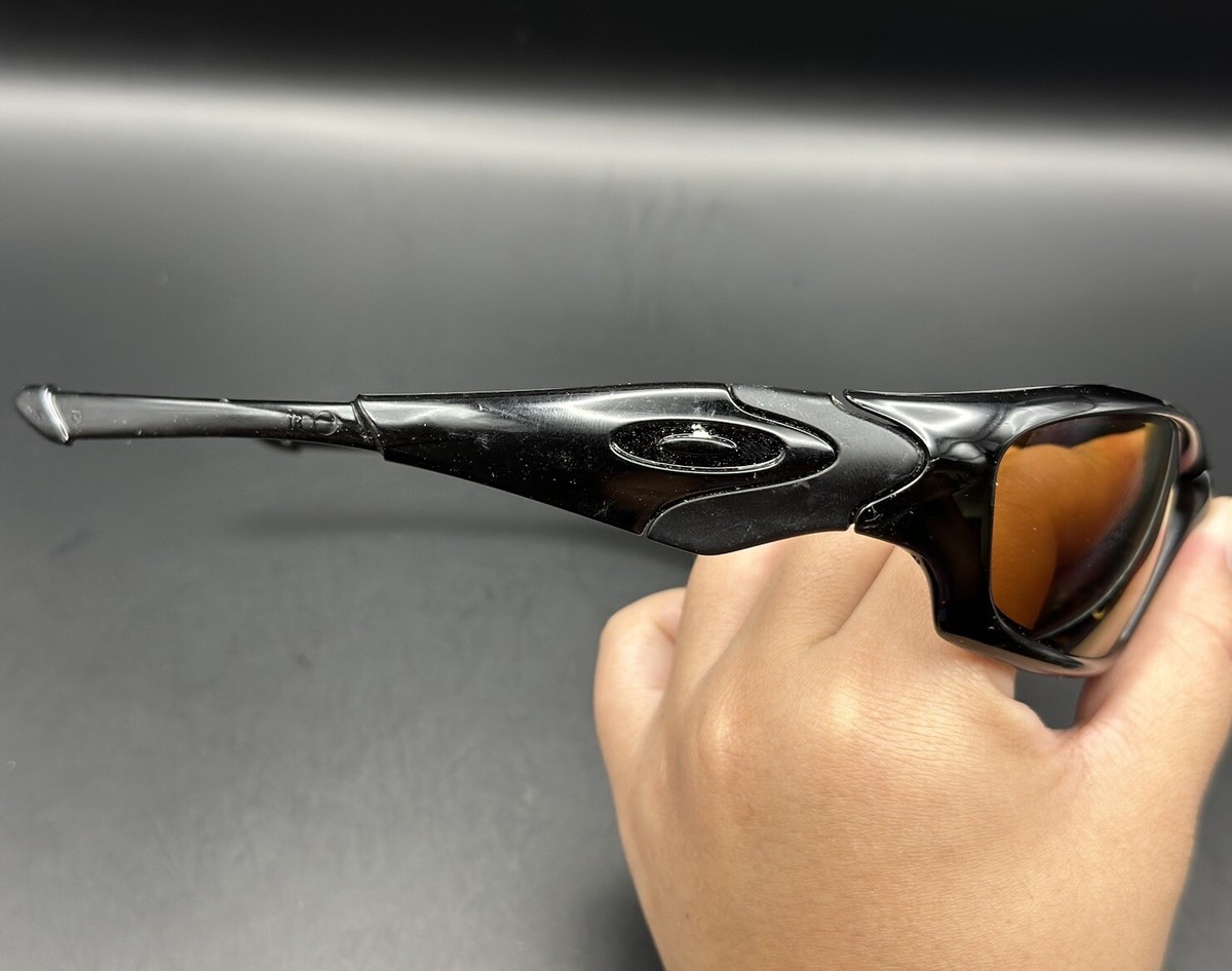 Oakley Straight Jacket II Polished Black w/Deep Blue Polarized