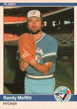 1984 Fleer Baseball #163 - Randy Moffitt - Toronto Blue Jays     84-700