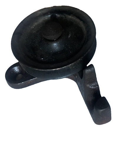 Vintage Cast Iron Window Sash Pulley 2" Diameter - Casting 4" Long - Picture 3 of 11