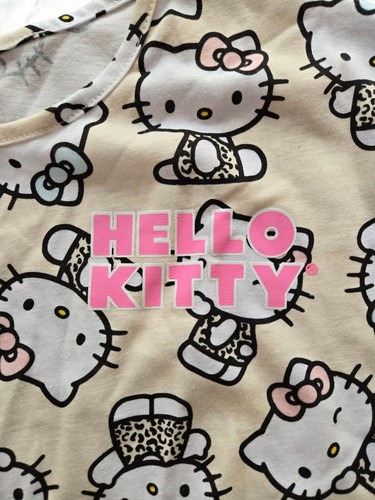 Sanrio Hello Kitty Tapioca Leopard Cheetah Print Top ~ NWT ~ Girls Size 8/10 - Picture 2 of 6