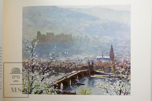 Antique Heidelberg Brochure, Germany. Paintings by Rudo Black - 37.5 x 31.5 cm - Picture 4 of 11