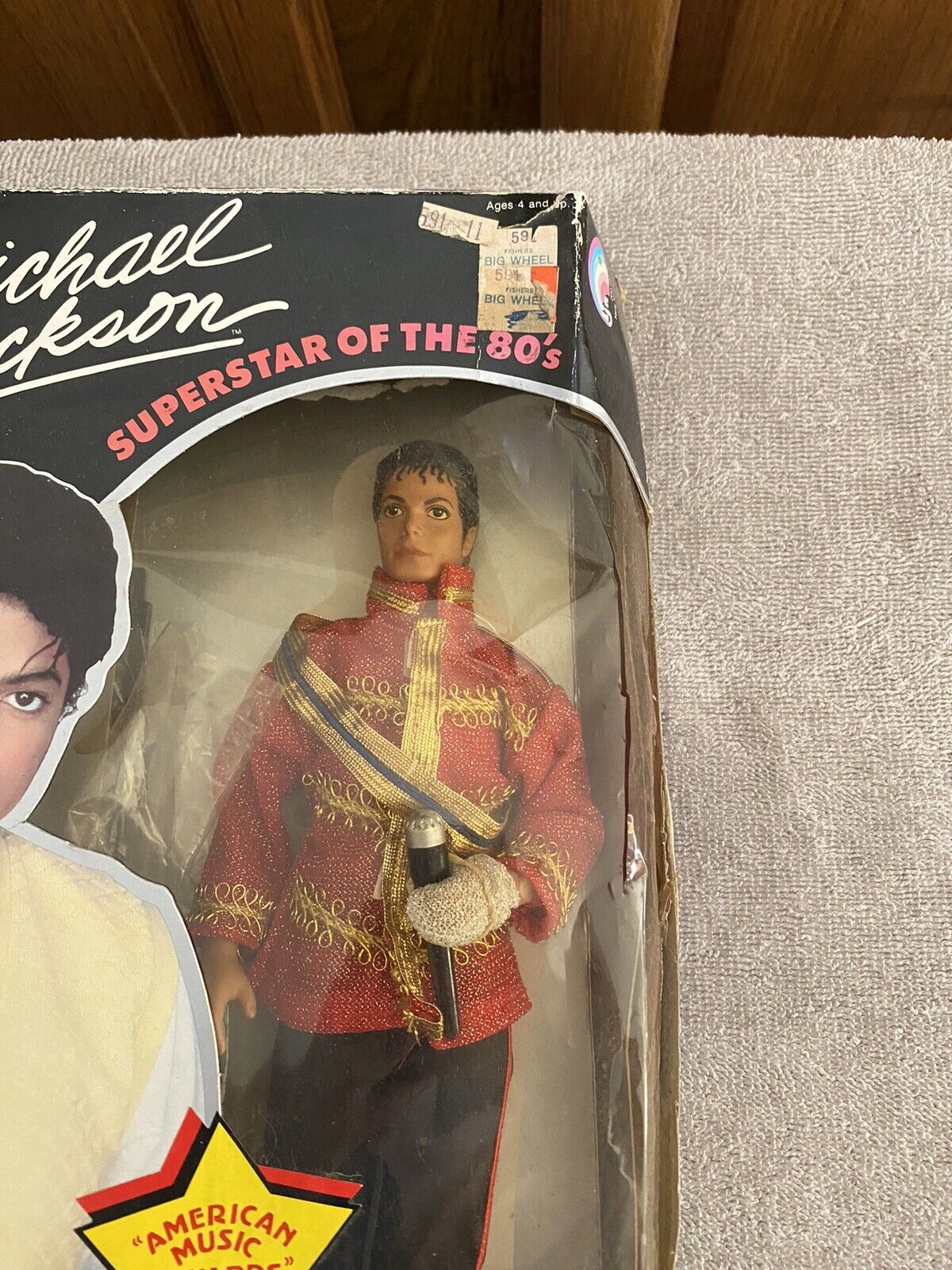 Vintage Rare MICHAEL JACKSON SUPERSTAR OF THE 80S DOLL MUSIC