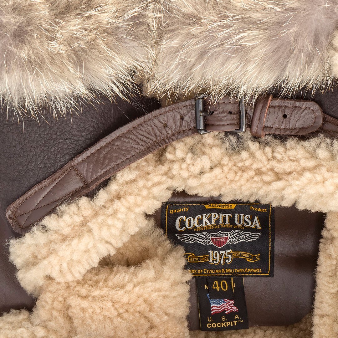 COCKPIT USA B-7 Aleutian WWII Sheepskin Parka Z21M035 USA MADE | eBay