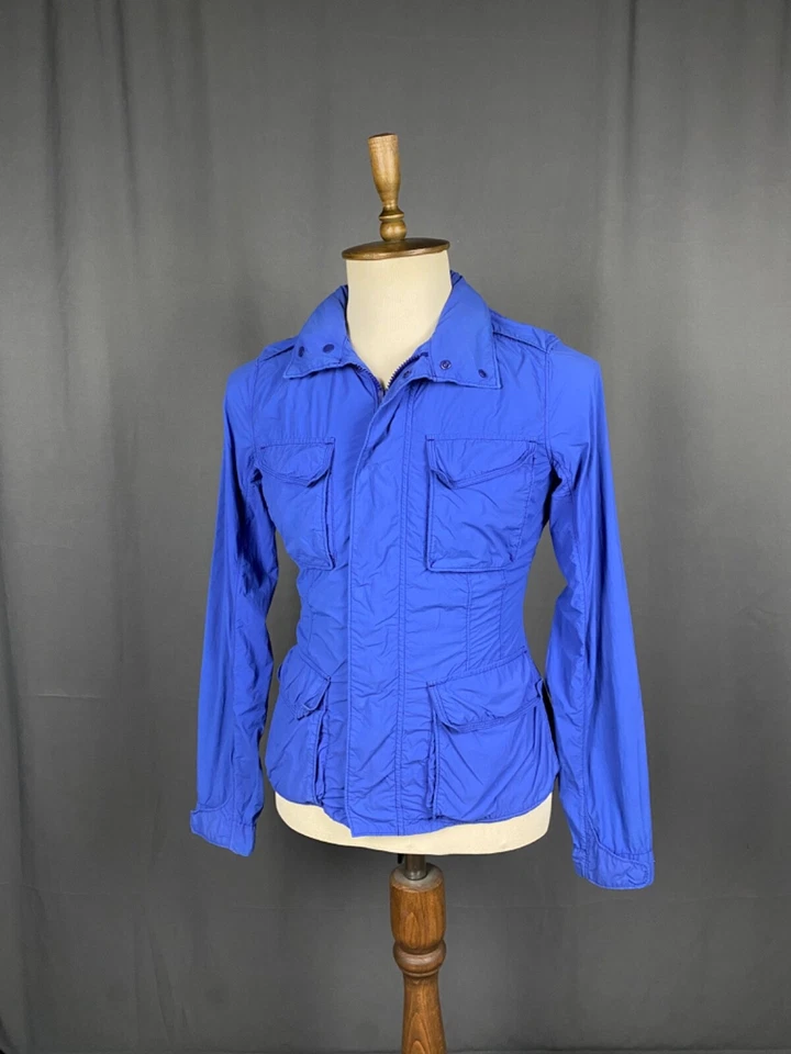 Chaqueta utilitaria de campo Alberto Aspesi azul multibolsillo para hombre talla L Foto 2 de 4