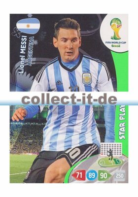 Panini Adrenalyn XL World Cup 2014 - 18 - Lionel Messi - Star Player