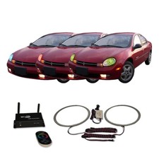 Rgb Multi Color Wifi Headlight Halo Kit For Dodge Neon 00-02