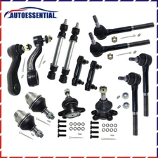 14PC Front Pitman Arm Idler Arm Tie Rods Ball Joints For 95-00 Chevy K2500 K3500