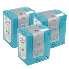 M&S Fairtrade Decaffeinated, Medium Strength 3, 240 Teabags (3 x 80 per pack) 0.08 per strip