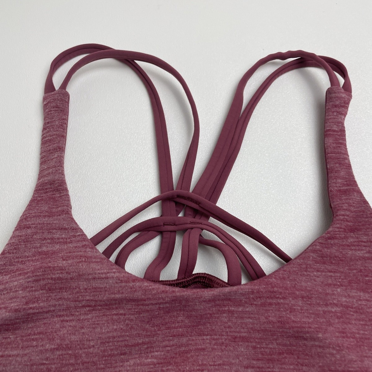 Lululemon Moment To Movement 2 in 1 Tank Sizee 6 Maroon Gym Yoga