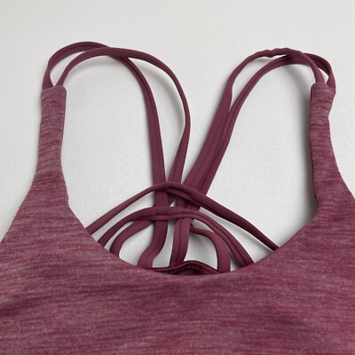 Lululemon Moment To Movement 2 in 1 Tank Sizee 6 Maroon Gym Yoga