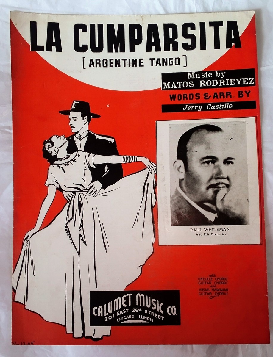 La Cumparsita Tango Sheet Music Paul Whiteman And His Orchestra