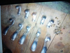 2-fach Wandhaken Garderobe glastisch silberfarben Alu gebraucht