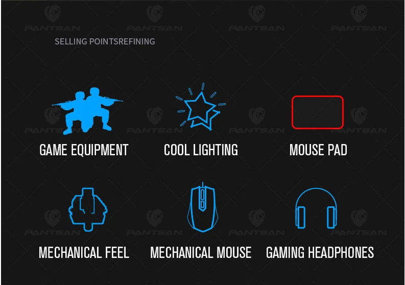 4 In 1 Gamer Set Aluminium Alloy Panel Blue Axis RGB Backlight Gaming Mechanical - Image 3 of 4