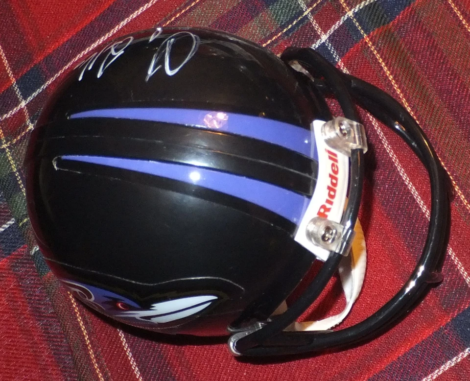 Minicasco autografiado Tyrod Taylor - Baltimore Ravens con certificado de autenticidad BDS #2578 Foto 3 de 4