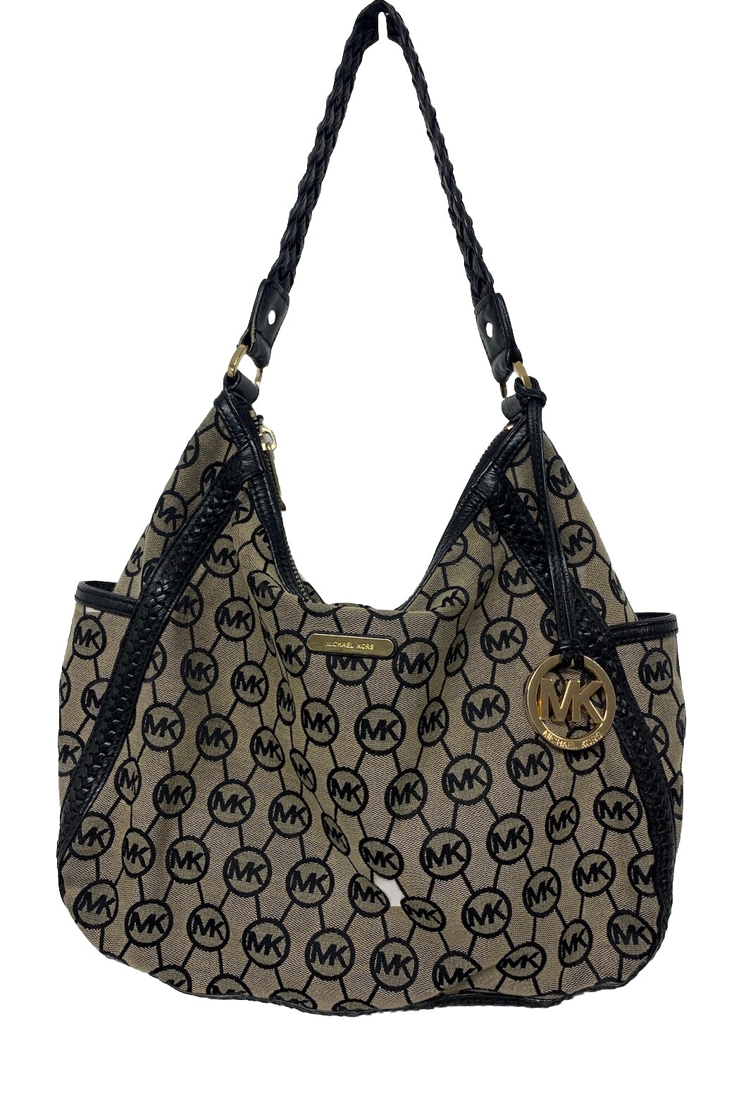 Michael Kors Vintage Shoulder Hobo Bag Brown/Black #I98WA