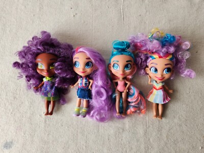 Hairdorables Fashion Dolls Lot Of 4 Kali, Rayne, Noah 2017 Clean