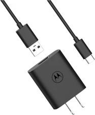 Motorola Original OEM TurboPower 10W Rapid Charger 3.3ft USB-C to A Cable