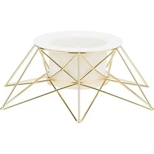 Tree Nest Medium Halo Christmas Tree Stand for Live Trees, Gold