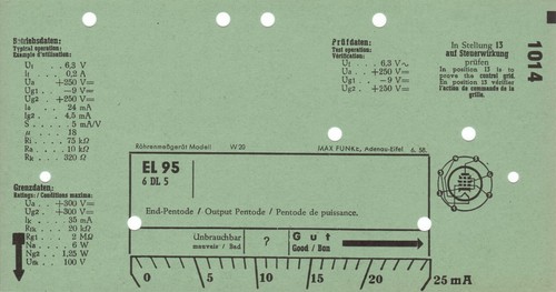 EL95 Selektiertes Paar RFT / NOS / µTracer V.3.11 geprüft / Gut / (OVP-05+12) - Bild 4 von 19