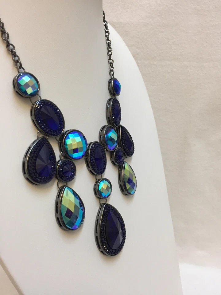 Новый глубокий синий капли статуэтка подвеской нагрудник ожерелье Style & Co. - Изображение 2 из 4