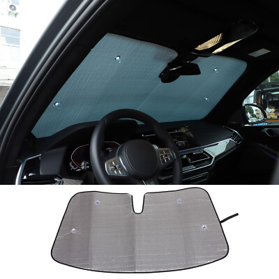 Front Window Windshield Sunshade Sunvisors UV Block Cover  For BMW X5 2019-2023
