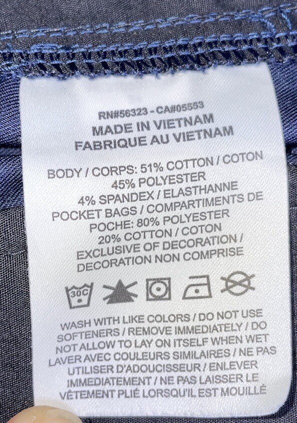 Nike Golf Shorts Men’s Navy Blue DriFit Elastic Waist Size 34 Inseam