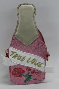 Skinny Dip Ladies Pink Bottle Shape True Love Embossed Cross Body Bag New Ebay