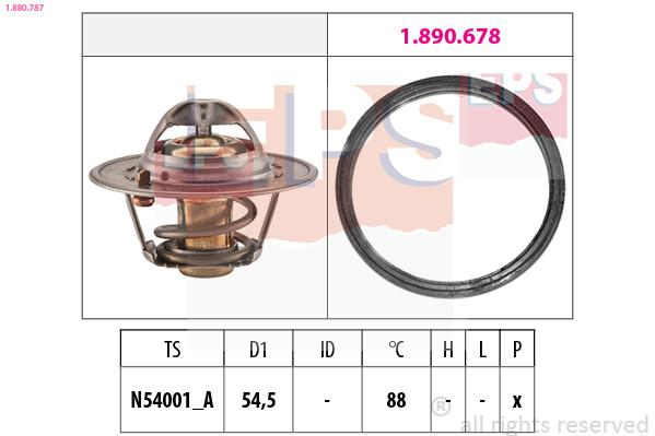 EPS 1.880.787 Thermostat, Coolant For Nissan-image