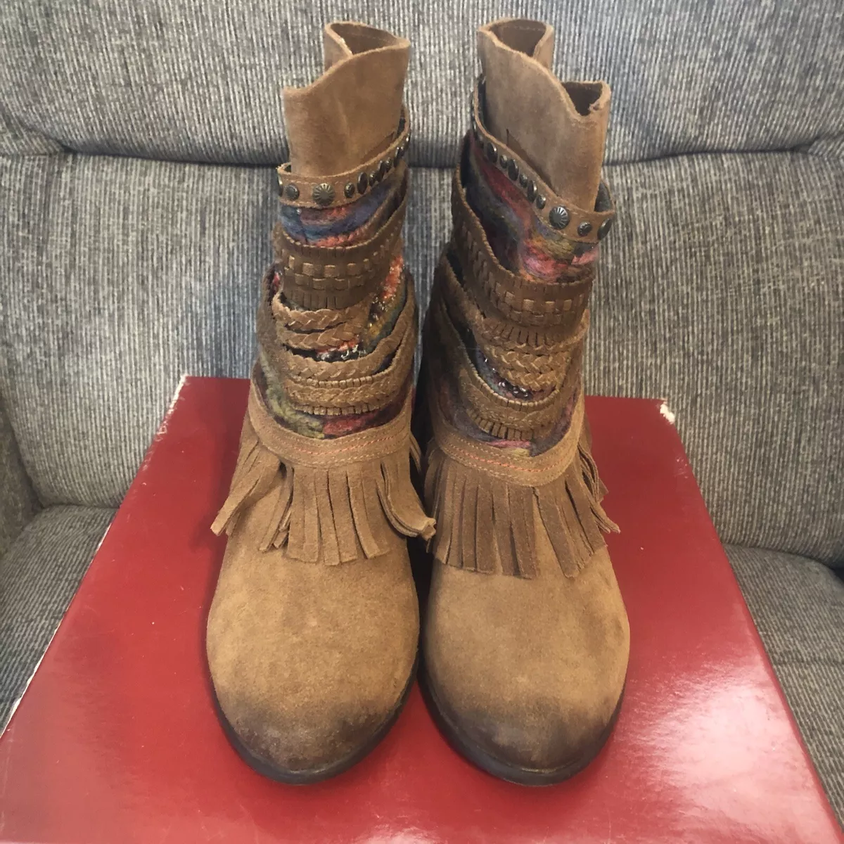 Short hotsell tan booties