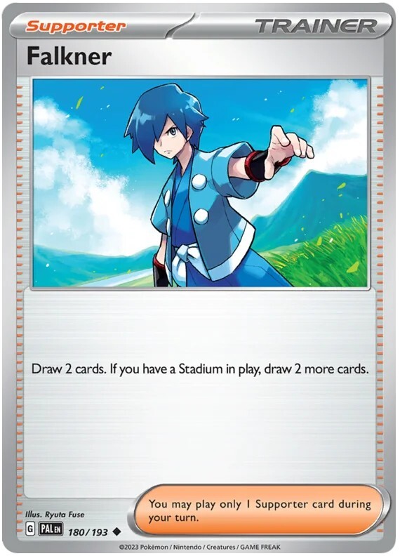 Falkner Pokemon TCG Trainer Card 180/193