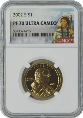 2002 S Sacagawea Dollar NGC PF70💥FLAWLESS QUALITY💥