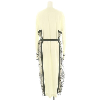 MURRAL Framed flower open long dress