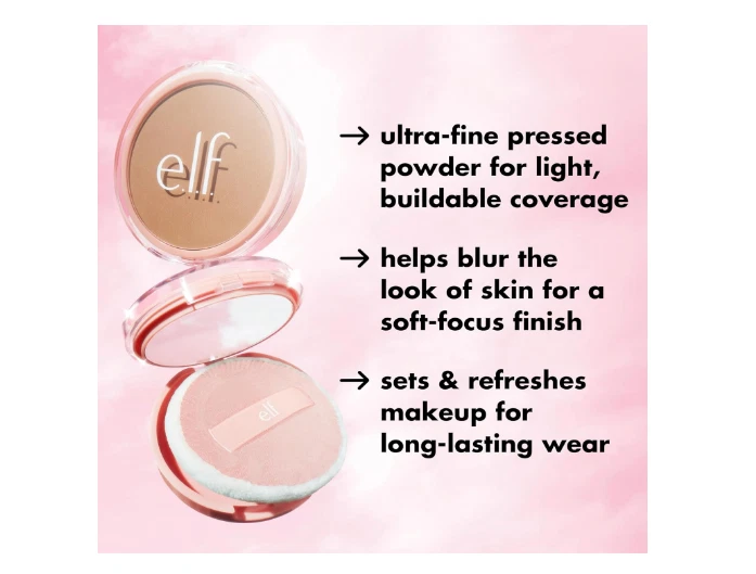 e.l.f. Halo Glow Powder Filter, Ultra-fine Finishing Powder, Light Neutral - Image 4 of 4