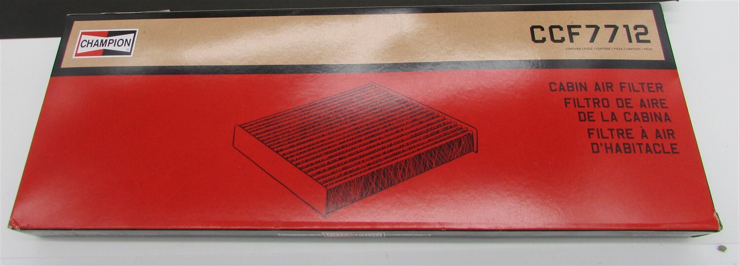 Champion CCF7712 Cabin Air Filter, 1 Pack