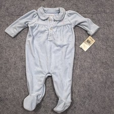 Ralph Lauren Baby Blue Size 3M Romper Pink Pony Cotton Blend One Piece