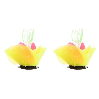 2 Pieces Aquarium Kunstpflanzen Aquariumpflanzen Aquariumdekorationen