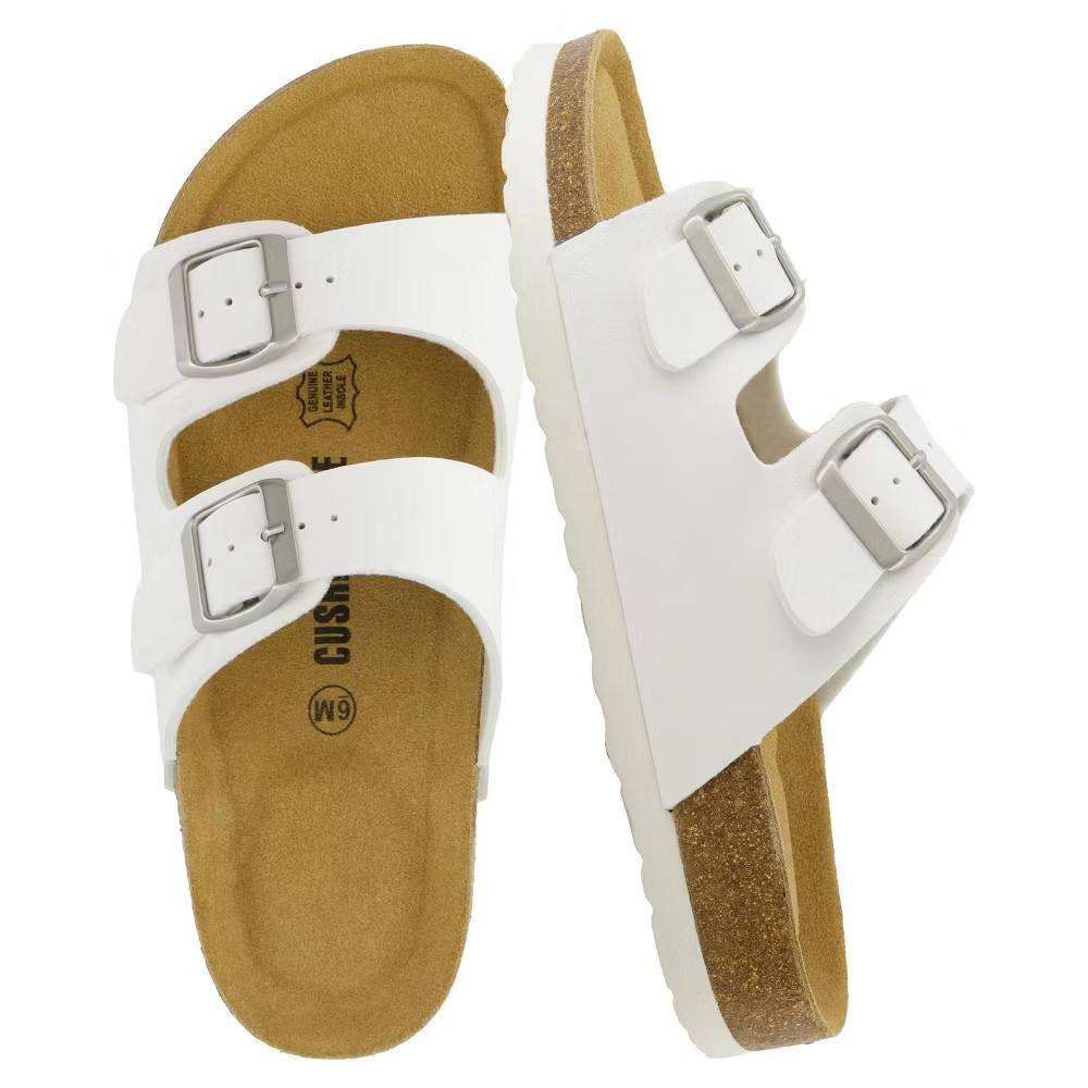 CUSHIONAIRE Lane Cork Footbed Sandals for Women Comfortable Double 8190₽