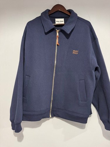 Miu Miu Jacket Unisex, Navy Blue, Size L, Unworn