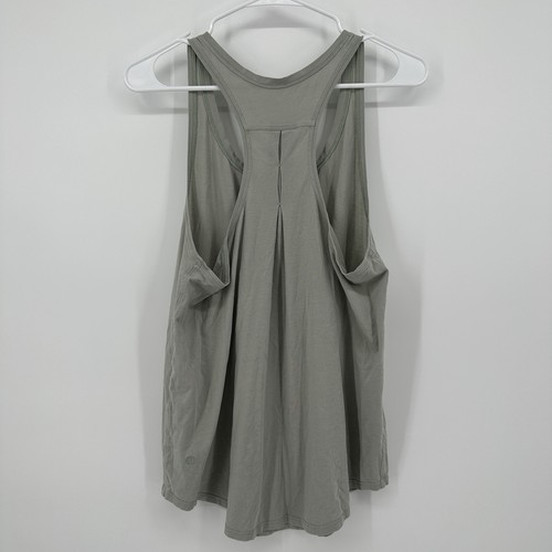 Lululemon Gray Sleeveless Tank Top Womens Size 10 *Read* Lightweight Gym Running - Picture 2 of 7