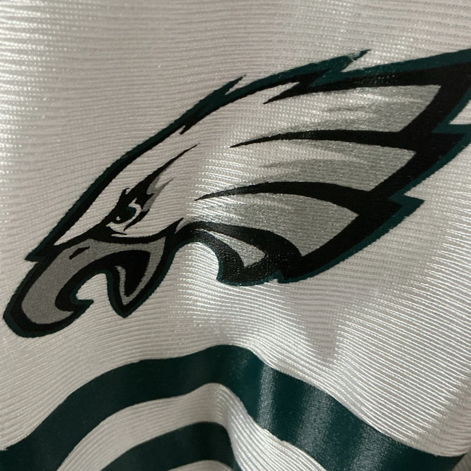 Футболка NFL XL 14-16 NO10 Jackson Eagles белая с зеленым и черным - Изображение 3 из 4